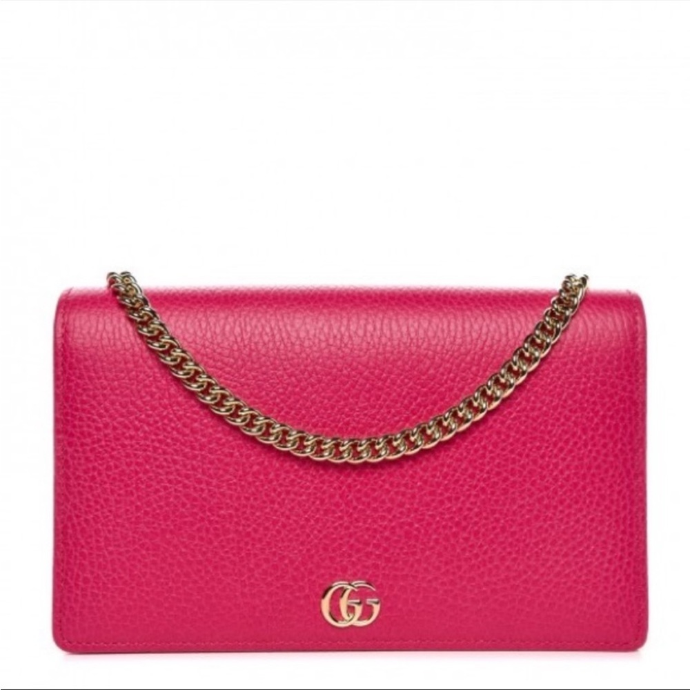 Gucci marmont chain wallet